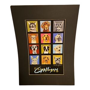 Christopher Gilligan "Unleashed" Signed Poster Print — Dogs & Cats Portraits
